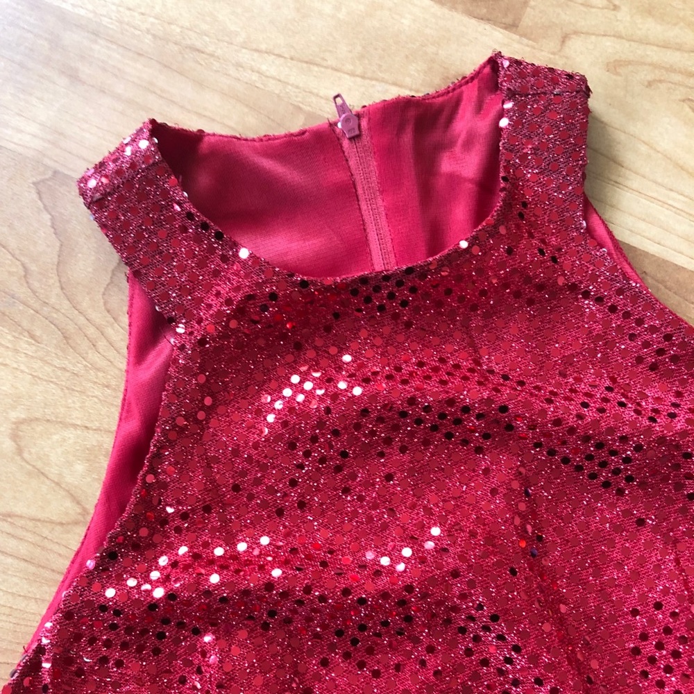 Sparkly Little Red Dress - Picture 2 of 5